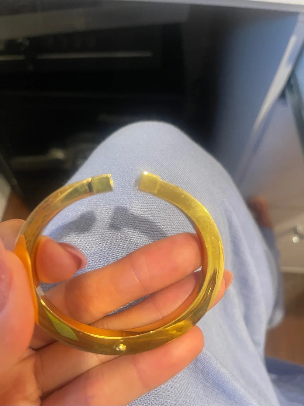 Tiffany & Co. Gold-Tone Bracelet Clasp with Logo Plate COPY